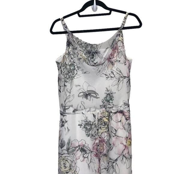 NWT White House Black Market Floral-Print Blouson Dress - Picture 3 of 7